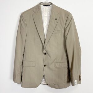 Jack Victor Sport Coat Khaki Beige Tan Mens 38 R 38R Esprit CT Wool NWOT NEW